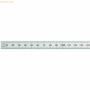 Rumold Stahllineal 15cm silber rostfreier Edelstahl