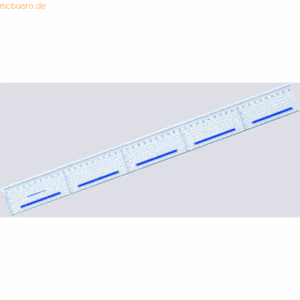 Rumold Zeichen- und Schneidelineal Kunststoff 100cm