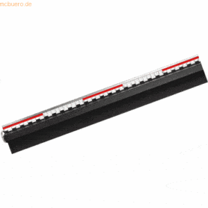 Rumold Schneidelineal Aluminium mit Griff/Schutzkante schwarz 100cm
