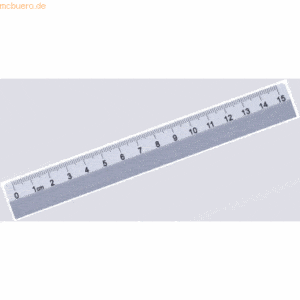 Rumold Schullineal aus Aluminium 15 cm