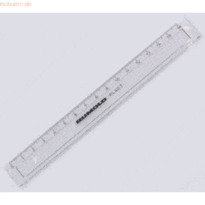 Rumold Schullineal 16 cm transparent