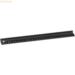 Dahle Schneidelineal 10683 30cm Aluminium eloxiert schwarz