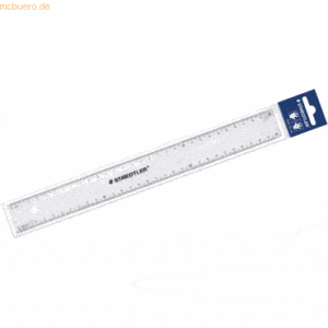 20 x Staedtler Lineal 30cm Kunststoff transparent