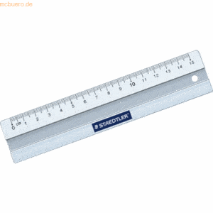 Staedtler Lineal Aluminium 15cm silber