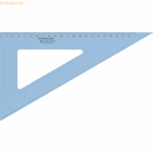 10 x Staedtler Zeichendreieck 26cm 60/30 Gr. transparent/blau