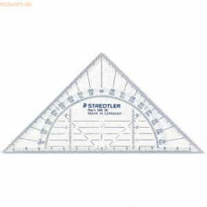 10 x Staedtler Geometriedreieck 16cm Acryl glasklar