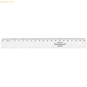 Standardgraph Lineal Kunststoff glasklar 20cm