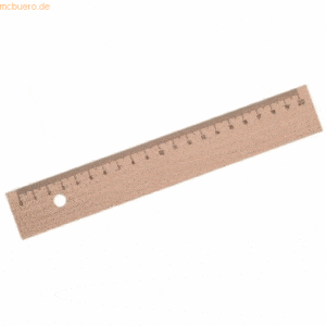 Standardgraph Holzlineal Buche natur 20cm