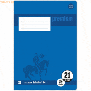 5 x Staufen Schulheft Premium A4 16 Blatt liniert