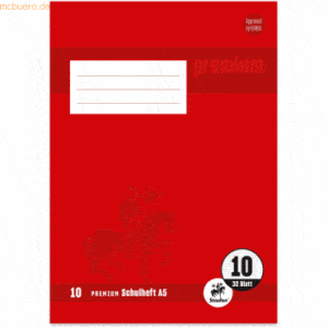 2 x Staufen Schulheft Premium A5 32 Blatt kariert mit Rand