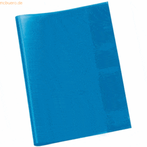 25 x Veloflex Hefthülle A5 PP blau transparent