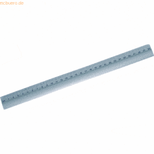 5 x Wedo Alu-Lineal 30cm mit Rutschbremse